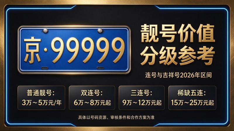 闲置北京租车牌照展示图